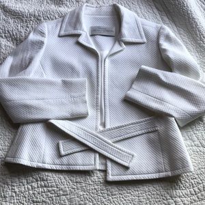 Lee Anderson Couture White quilted jacket